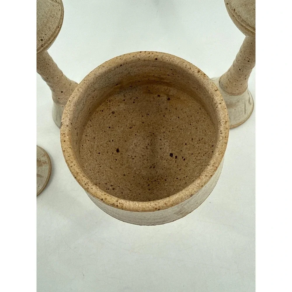 Ceramic Goblets Wine Rustic‎ Earth Tone set of 4 Handmade Glazed
